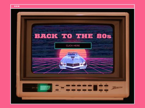 Kerri Green, Retro Website, 80s Gif, Retro Concept, Back To The 80s, 80s Design, Digital Designer, Back To The 80's, Ui Design Website