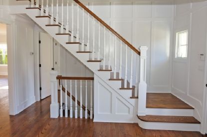 Upstairs & Downstairs Emily Ley, Open Stairs, Upstairs Downstairs, Flooring For Stairs, Staircase Remodel, Open Staircase, House Updates, Basement Stairs, Staircase Railings