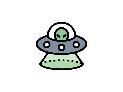 Icon-A-Day for January 15, 2016. A fun UFO/aliens icon in filled-line style. I am currently on vacation without my laptop. This is an automated post using Drubbbler. Space Things To Draw, Drawing Ideas Alien, Alien Ship Drawing, How To Draw A Cute Alien, Alien Cute Drawing, Cute Alien Drawing, Alien Ship Painting, Doodle Alien, Ufo Drawing