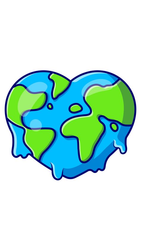 If you love someone or something incredibly much, then use this beautiful sticker with a very big heart! This heart has the shape and size of our planet Earth!. Earth Stickers Aesthetic, Earth Stickers, Earth Clipart, Heart Planet, 00s Aesthetic, Earth Logo, Scrapbook Box, Earth Drawings, Planet Love