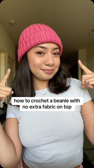 Crochet Beanie Pattern, I Apologize, Beanie Pattern, Extra Fabric, Crochet Beanie, Crochet Tutorial, Crochet Clothes, Crochet Projects, Knit Crochet