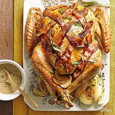 Bacon and Onion Turkey Turkey Dinner Ideas, Newest Recipes, Bacon Turkey, Turkey Bacon Wrap, Cajun Turkey, Turkey Dinner, Thanksgiving Menu, Roasted Turkey, Bacon Wrapped