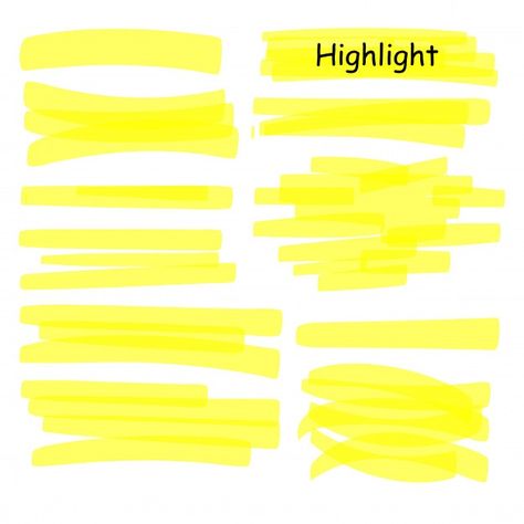 Hand drawn highlight marker lines set. h... | Premium Vector #Freepik #vector #hand #line #hand-drawn #brush Highlighter Marker, Yellow Highlighter, Yellow Watercolor, Highlighters Markers, Information Design, Vector Hand, Identity Design, Designs To Draw, Highlighter