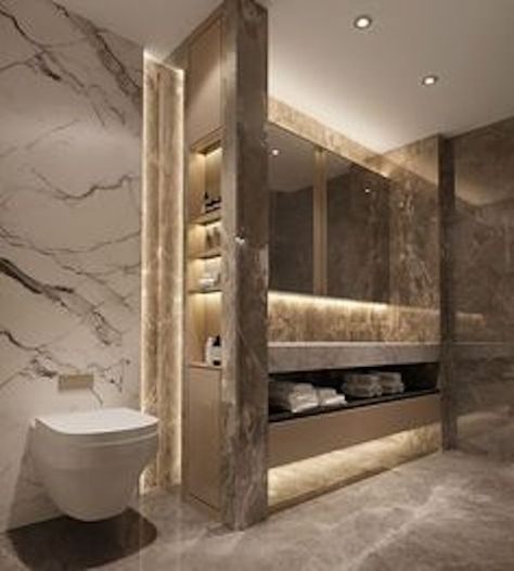 Villa Bathroom Design, Minimal Villa, تصميم دورة مياه, Bathroom Interior Design Modern, Luxury Bathroom Master Baths, Modern Luxury Bathroom, Luxury Master Bathrooms, Bilik Air, Bathroom Inspiration Modern