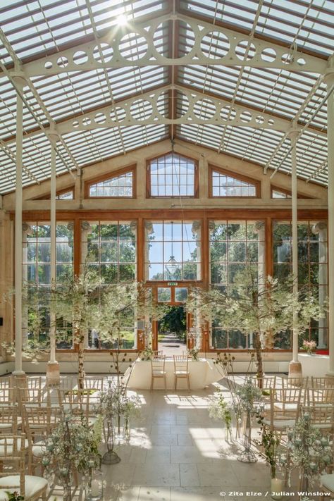 Zita Elze Wedding Flowers Kew Gardens Nash Conservatory 2016 Julian Winslow px--2_wm Kew Gardens Wedding, Palace Wedding, Cottage Wedding, Garden Weddings Ceremony, Greenhouse Wedding, Dream Wedding Venues, Garden Wedding Venue, Wedding Venue Inspiration, Wedding Ceremony Flowers