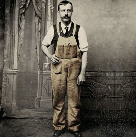 Ca. 1900 Worker in Cord Bib’s Urinetown Costumes, Poor Clothes, Pullman Car, Orphan Train, Maximalist Fashion, Warehouse Worker, Factory Worker, The Oregon Trail, Oregon Trail