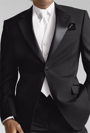 Groom in gorgeous black suit, white vest and white tie, very hot!  #Wedding #Suit White Tuxedo Wedding, Tuxedo Groom, Wedding Suits Men Black, Groom Tie, White Pocket Square, White Tux, Tie Vest, Wedding Tux, Wedding Tuxedo