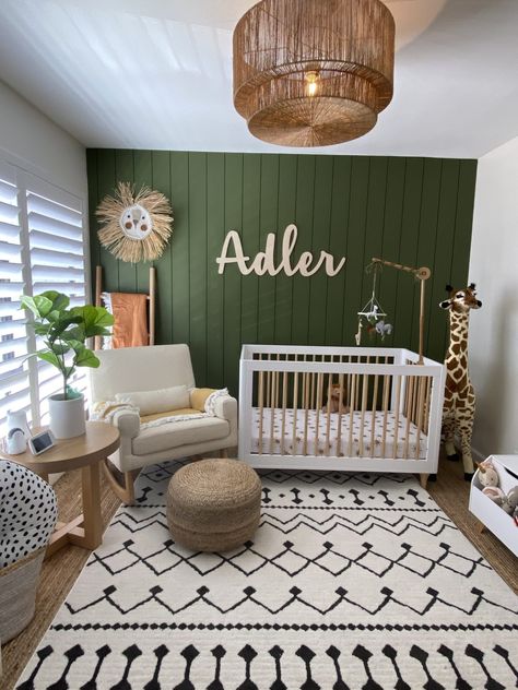 Boho Safari Nursery - Project Nursery Vom Avea Un Copil, Baby Nursery Inspiration, Baby Room Neutral, Baby Room Themes, Baby Boy Room Decor, Nursery Room Design, Girl Nursery Room, Baby Boy Room Nursery, Baby Room Inspiration