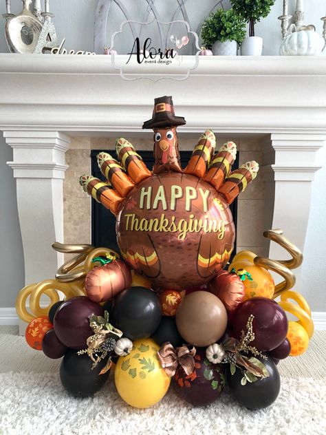 Thanksgiving Balloon decoration Thanksgiving Balloon Decorations, Balloon Thanksgiving, Thanksgiving Balloon Garland, Thanksgiving Balloons, Balloon Displays, Balloons Bouquet, Balloons Ideas, Balloon Display, Balloon Ideas