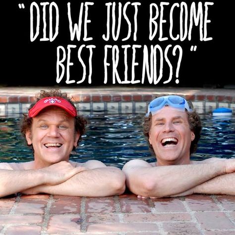 Step Brothers @caroline k. k. Hunt...this quote always reminds me of Doug and Chad! And the sleepwalking scene could be you and me =D Will Ferell, John C Reilly, 6 Year Anniversary, Brothers Movie, Will Ferrell, Step Brothers, Urban Legends, Funny Movies, Bones Funny