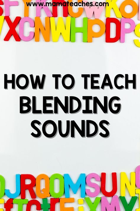 Blend Practice Kindergarten, Letter Sound Blending Activities, Help With Blending Sounds, Teaching Letter Blends, Sounding Out Words Kindergarten, How To Teach Blends, Teach Blending Sounds, Two Letter Blending Activities, Blending 2 Letter Sounds