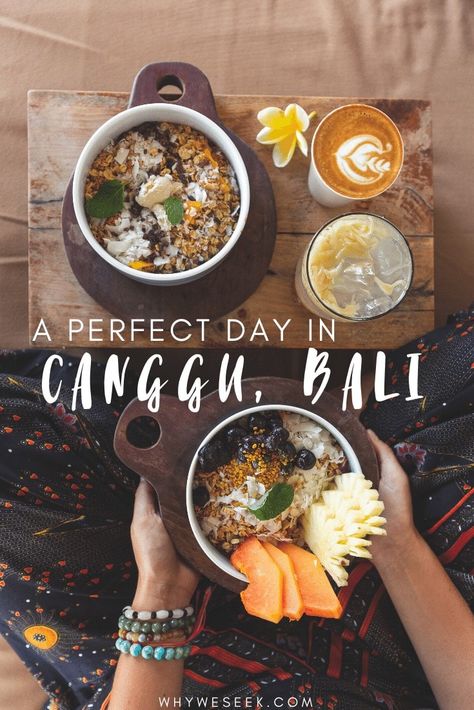 A Perfect Day in Canggu, Bali // Why We Seek #bali #canggu #whyweseek Bali Itinerary, Green Rice, Canggu Bali, Rice Fields, A Perfect Day, Perfect Day, Travel Blogger, Travel Blog, Bali