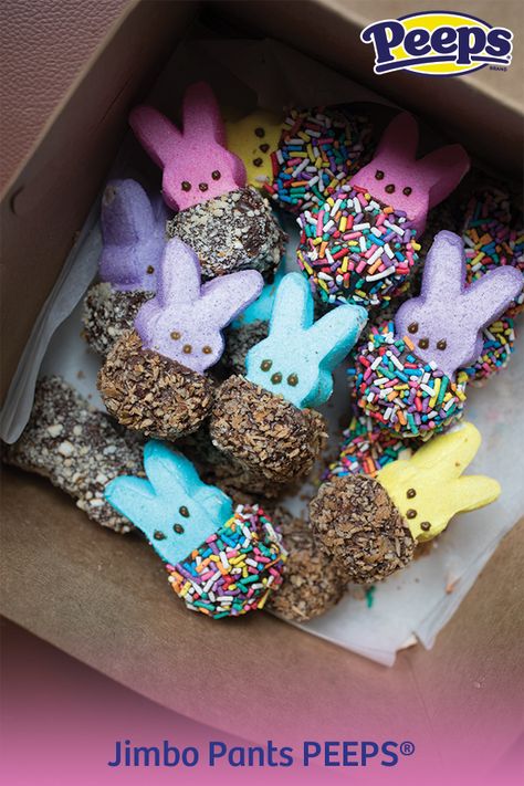 Peeps Dessert, Peeps Recipes, Marshmallow Bunnies, Easter Kids Food, Peeps Marshmallow, Holiday Desert, Easter Porch Decor, Easter Classroom, Easy Easter Treats