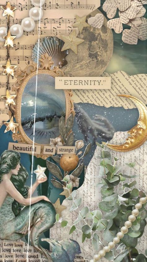 16 Tattoo, Siren Mermaid, Mermaid Core, Ocean Aesthetic, Mermaid Aesthetic, Collage Vintage, Pretty Wallpapers Backgrounds, Aesthetic Collage, Cute Wallpaper Backgrounds