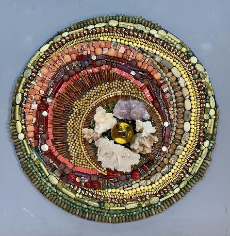 Spiritual Medicine Wheel — Mosaics by Susan Abstract Mosaic Art, Mosaic Art Projects, Craft Stalls, Mosaic Lamp, Medicine Wheel, Mosaic Artwork, Textile Fiber Art, Mosaic Projects, Mosaic Diy