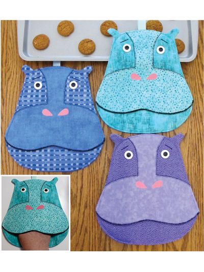 Happy the Hippo Hot Pad Sewing Pattern Hippo Sewing Pattern, Baby Blanket Ideas, Sewing Darts, Quilted Potholders, Blanket Ideas, Beginner Sewing Projects Easy, Leftover Fabric, Sewing Projects For Beginners, Oven Mitts