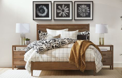 Honey of a Bedroom | Bedroom Designs | Ethan Allen Ethan Allen Bedroom, Luxury Bed Frames, Queen Size Bed Frames, Sleigh Beds, King Bed Frame, Wooden Bed Frames, Beds & Bed Frames, Ethan Allen, Bed Frames