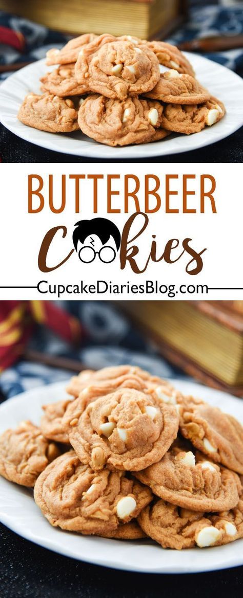 Butterbeer Cookies, Harry Potter Butterbeer, Harry Potter Desserts, Harry Potter Snacks, Harry Potter Marathon, Harry Potter Butter Beer, Cupcake Diaries, Harry Potter Food, Harry Potter Party