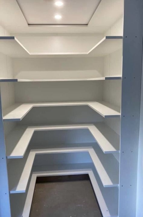 Pantry Renovation, Pantry Closet Design, Cupboard Ideas, Pantry Layout, Modern Pantry, House Pantry, Store Shelves Design, Desain Pantry, Pantry Remodel