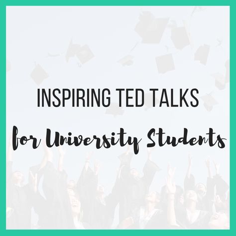 Inspiring TED Talks for University Students Study Sessions Planner, Inspirational Ted Talks, Best Ted Talks, Pink Dorm, How To Become Smarter, Study Smarter, Academic Success, Study Skills, Single Words