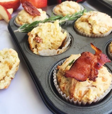 Cheddar Muffins, Bacon Muffins, Apple Muffins, Bacon Cheddar, A Match Made In Heaven, Of Montreal, Match Made In Heaven, Bacon Cheese, Milk Recipes