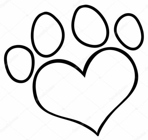 Paw Print Drawing, Dog Paw Art, Dog Paw Drawing, Fun Names, Cow Eyes, Pet Tattoos, Dog Stencil, Paw Drawing, Dog Template