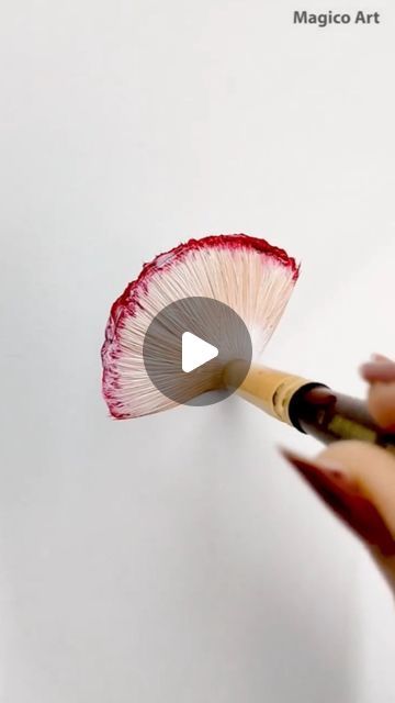 Painting Flower Acrylic, Natural Art Painting, Painting Nature Ideas, How To Paint On Canvas, Painted Flowers Easy, Acrylic Painting Flowers Tutorials, Fan Brush Painting, How To Paint Flowers Acrylic, Cool Acrylic Painting Ideas