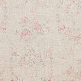 Amelia Fabric Faded Floral Wallpaper, Fabric Kitchen Chairs, Chippy Painted Furniture, Bedroom Fabric, Cottage Curtains, Vintage Decor Ideas, Pink Floral Fabric, Downstairs Loo, Vintage Floral Wallpapers