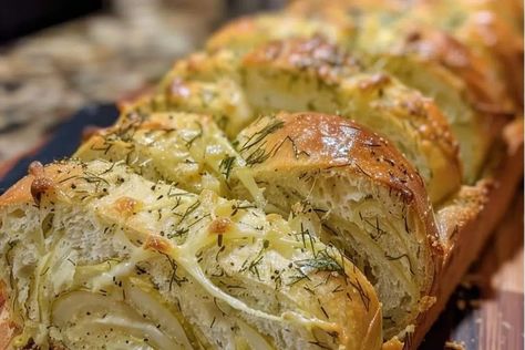 Dill Pickle Bread - recipestasteful Dill Pickle Sourdough Bread, Dill Pickle Bread, Dill Bread Recipe, Stanley Tucci Recipes, Pickle Bread, Tucci Recipes, Dill Bread, Oreo Muffins, Pickle Seasoning