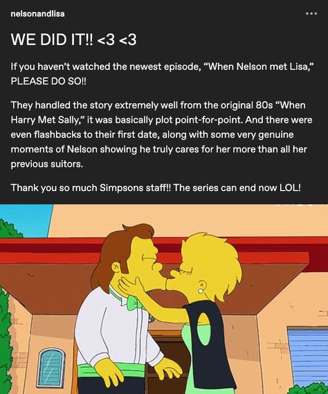 Lisa Simpson And Nelson, Lisa And Nelson, Lisa X Nelson, Nelson Simpsons, Lisa Nelson, Nelson Muntz, Middle Class Family, Simpsons Funny, Class Family