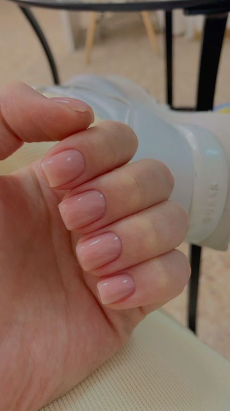 Nails Nude Cortas, Natural Nails Manicure, Romantic Nails, Subtle Nails, Simple Gel Nails, Casual Nails, Work Nails, Blush Nails, Neutral Nails