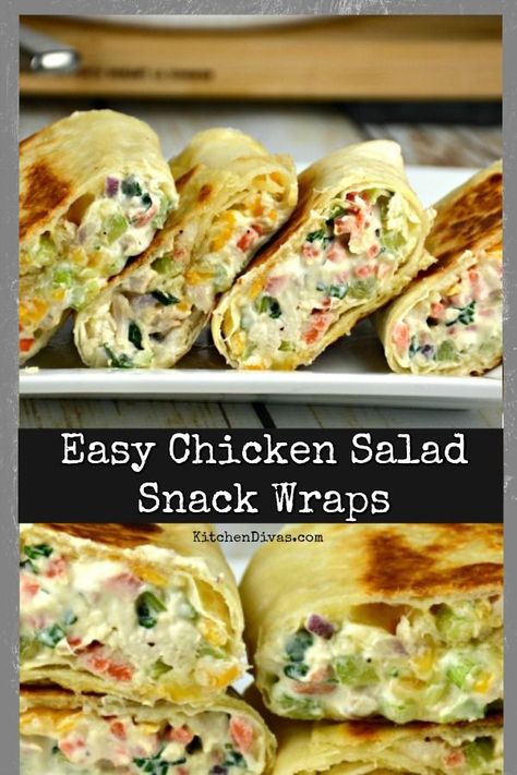 Best Rotisserie Chicken Recipe, Chicken Salad Wrap Recipe, Snack Wraps, Wraps Recipes Easy, Chicken Salad Wrap, Snack Wrap, Easy Chicken Salad, Chicken Wrap Recipes, Lost 100 Pounds