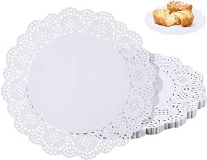 100 Pieces Paper Doilies, 12 Inch Doilies for Food, Disposable Lace Paper Doilies for Tables, Round Paper Placemats Bulk for Cakes Desserts Crafts(White) Food Tables, Paper Lace Doilies, Desserts Cake, Wedding Tableware, Paper Placemats, Paper Doilies, Paper Lace, Bouquet Wrap, Elegant Table Settings