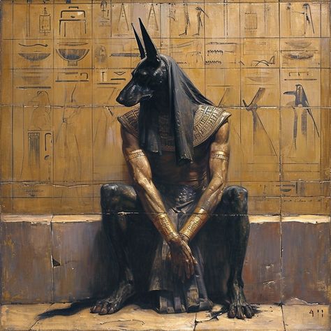 Anubis Egyptian Aesthetic, Egypt Aesthetic, Ancient Egyptian Gods, Ancient Egypt Art, Egypt Art, Egyptian Mythology, Egyptian Gods, Arte Fantasy, Egyptian Art