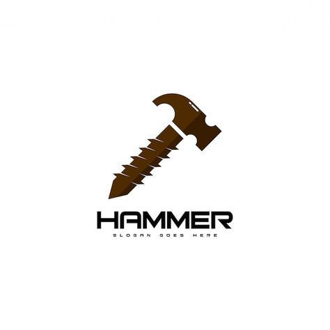 Hammer Logo Design, Construction Logos, Tools Logo, Hammer Logo, Ct Logo, Domain Name Ideas, Handyman Logo, Landscape Embroidery, Tool Logo