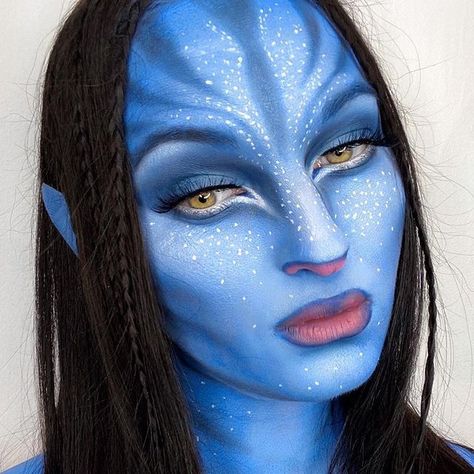 Vi Makeup, Sfx Ideas, Best Halloween Makeup, Avatar Makeup, Avatar Halloween, Creative Halloween Makeup, Creepy Halloween Makeup, Cute Halloween Makeup, Halloween Makeup Diy