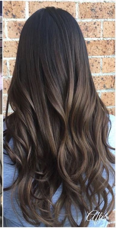 Brownie Butter Hair Color, Balayage For Asian Hair, Brown Hair No Bleach, Balayage Asian Hair, Dark Brown Hair Balayage, Wine Hair Color, Baby Lights, Black Hair Balayage, Wine Hair