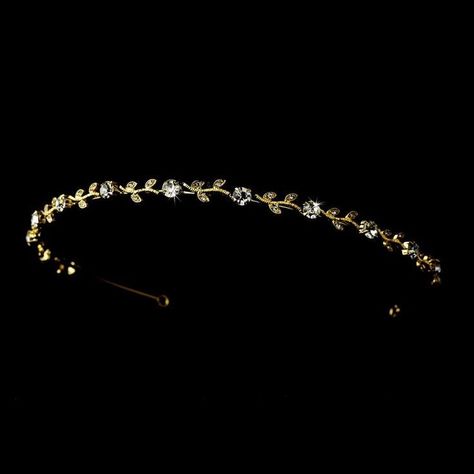 Floral Tiara, Wedding Halo, Tiara Headpieces, Gold Tiara, Princess Jewelry, Tiara Crown, Hair Adornments, Gold Champagne, Floral Headband