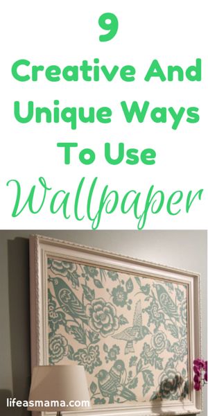 Unique Ways To Use Wallpaper, Wallpaper Inside Frame, Vintage Wallpaper Repurpose, Creative Use Of Wallpaper, Crafts Using Wallpaper, Pictures Over Wallpaper, Wallpaper Uses Ideas, Extra Wallpaper Ideas, Crafts With Wallpaper