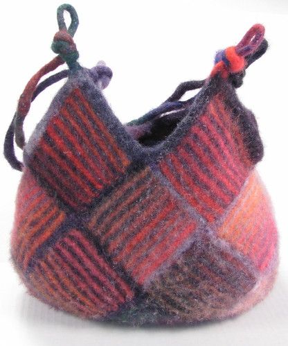 Felt Handbag, Felted Accessories, Tovad Ull, Pin Loom, Wool Purse, Felted Crochet, Knit Purse, Felted Handbags, Wool Bags