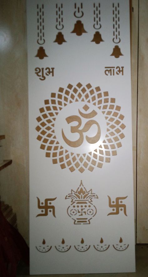 Mandir Back Wall Design, Mandir Door, Wooden Temple For Home, Pooja Door, Temple Room, Wooden Almirah, Jali Design, Pooja Door Design, Balcony Glass Design