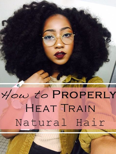 How to Heat Train Natural Hair, Heat Training Natural Hair Heat Trained 4c Hair, Heat Training Natural Hair, Heat Trained Hair, Straight Natural Hair Black Women, Cute Easy Ponytails, Natural Hair Twist Out, African American Beauty, Black Skin Care, Black Bloggers