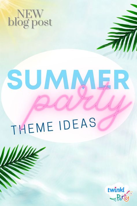 School’s out, summer has arrived and we’re already too hot! But if like us you’re looking to celebrate the warm weather and make the most of the end of lockdown rules then why not have a summer party? Get inspired with this list of summer party theme ideas. Summer Party Theme Ideas, Summer Party Theme, End Of School Party, Party Theme Ideas, Summer Bash, Summer Party Themes, School S, Summer Celebration, Summer Theme