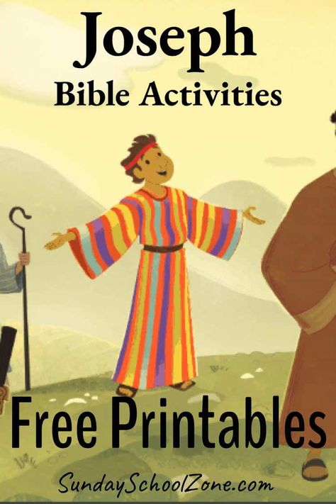 Joseph Preschool Craft, Joseph Preschool Lesson, Joseph In Bible, Story Of Joseph Activities, Story Of Joseph Crafts, Joseph Bible Crafts Preschool, Joseph's Coat Craft, Story Of Joseph For Kids Sunday School, Joseph Activities For Kids Sunday School