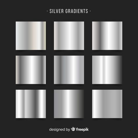 Pallette Color, Silver Gradient, Event Poster Template, Gradient Color Design, Metallic Texture, Photoshop Styles, Texture Drawing, Abstract Texture, Gradient Design