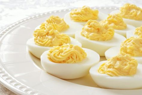 Classic Deviled Eggs — Rose Acre Farms - The Good Egg People Deviled Eggs Recipe Classic, Salsa Yogurt, Bacon Deviled Eggs, Deviled Eggs Classic, Deviled Eggs Recipe, Kraft Recipes, Hard Boiled, Seasoning Recipes, Deviled Eggs