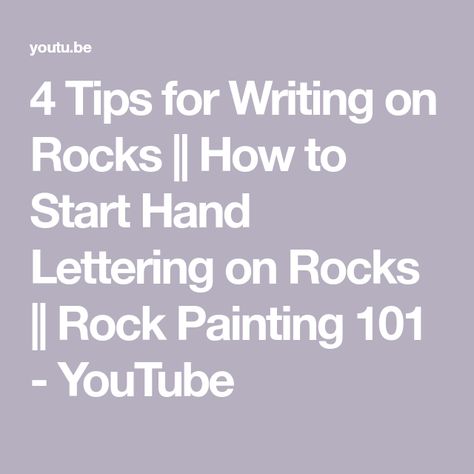 How To Write On Rocks, Rock Sign Hand, Writing On Rocks, Rock Sign, Painting 101, Love Word, Tips For Writing, Hand Lettering Styles, Monogram Painting