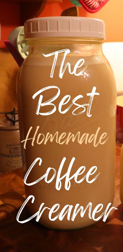 Coffee Creamer With Heavy Cream, Flavored Coffee Creamer Recipes, Homemade Coffee Creamer Recipe, Ella Vegan, Diy Coffee Creamer, Flavored Coffee Creamer, Homemade Coffee Creamer, Coffee Creamers, Coffee Creamer Recipe