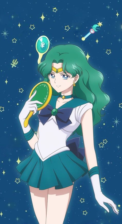 Neptune Aesthetic, Sailor Neptune Cosplay, Jupiter Wallpaper, Moon Wallpapers, Sailor Moon Pin, Anime Stars, Sailor Senshi, Sailor Neptune, Sailor Moon Manga