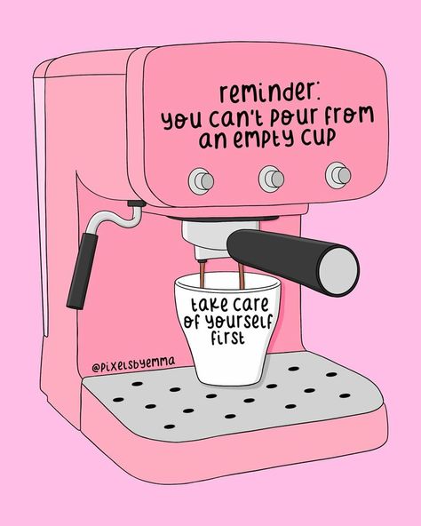 60 Girly Illustrations I Made To Promote Self Love Empty Cup, Illustration Quotes, Self Love Affirmations, Happy Words, Love Affirmations, Self Love Quotes, Quote Aesthetic, Pretty Words, Bored Panda